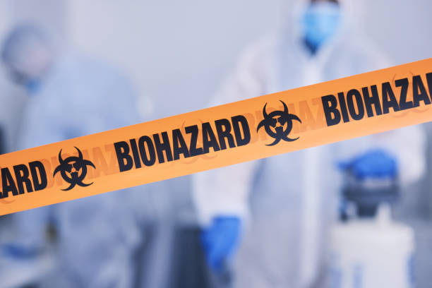 Professional Blood Cleanup technician working in Renault, IL